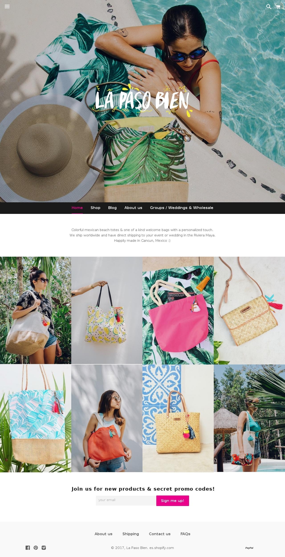 lapasobien.com shopify website screenshot