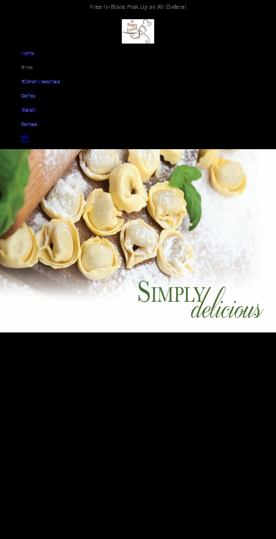 lapastaitalia.ca shopify website screenshot