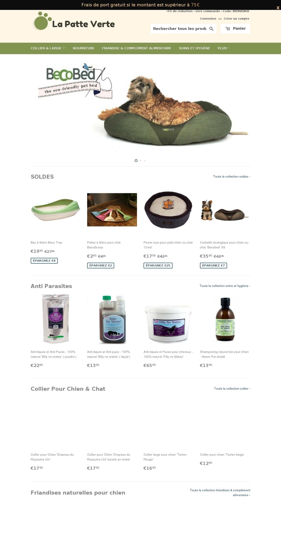 lapatteverte.com shopify website screenshot