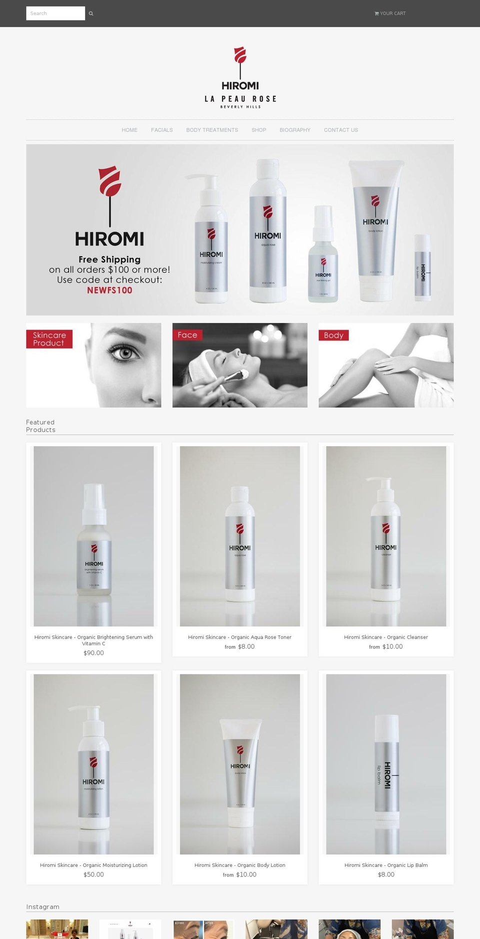 lapeaurose.com shopify website screenshot