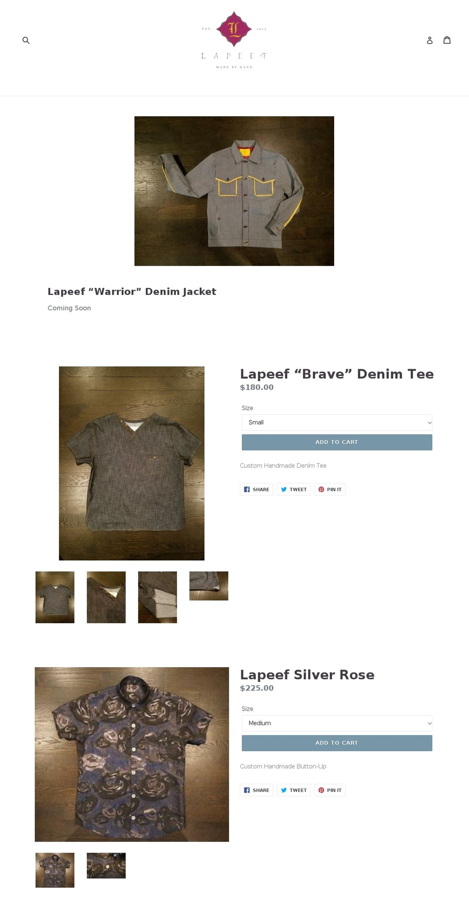 lapeef.com shopify website screenshot