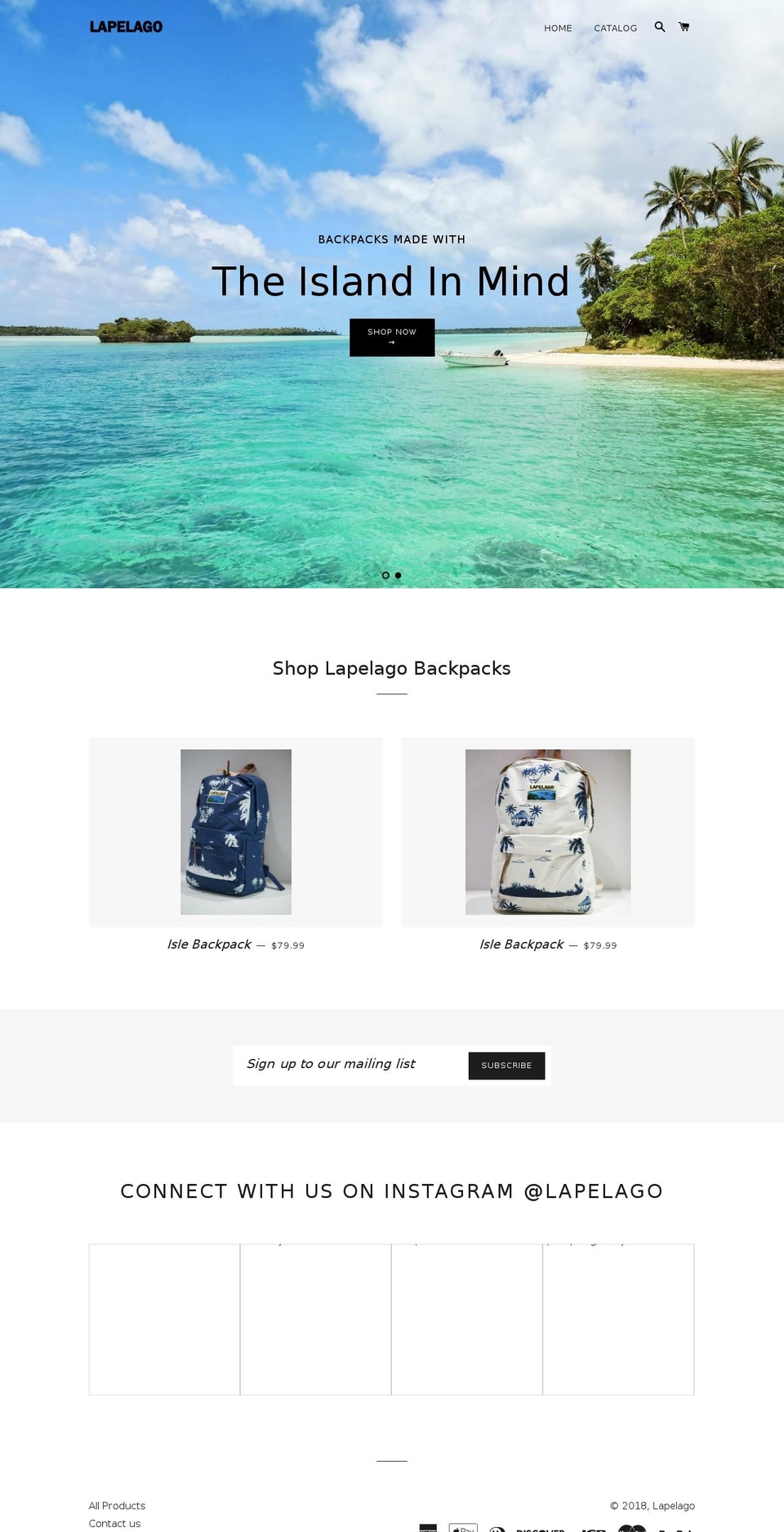 lapelago.com shopify website screenshot