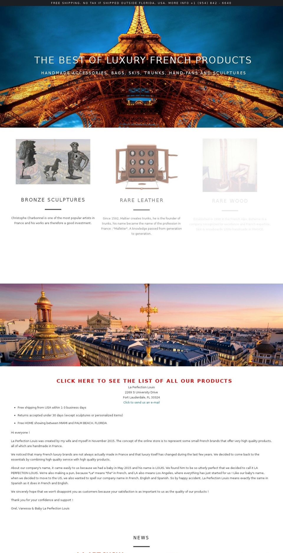 laperfectionlouis.com shopify website screenshot
