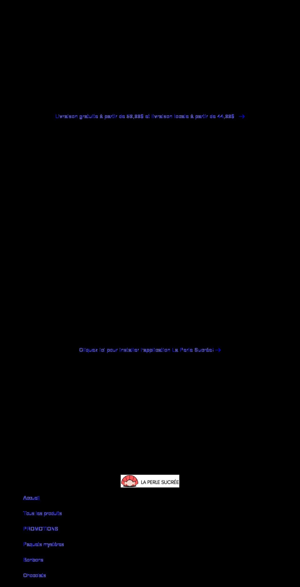 laperlesucree.com shopify website screenshot