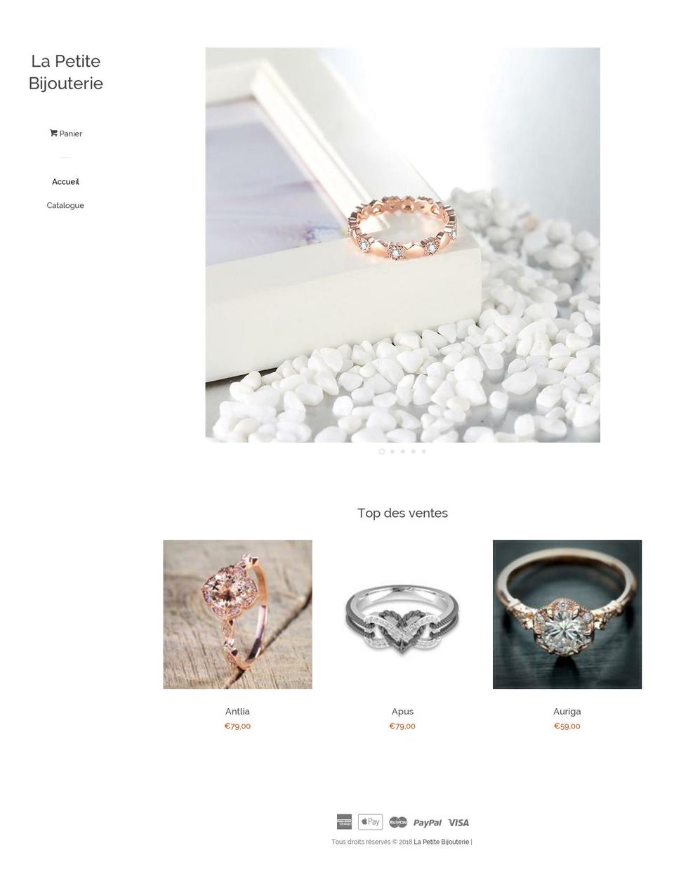 lapetitebijouterie.com — Shopify storefront screenshot