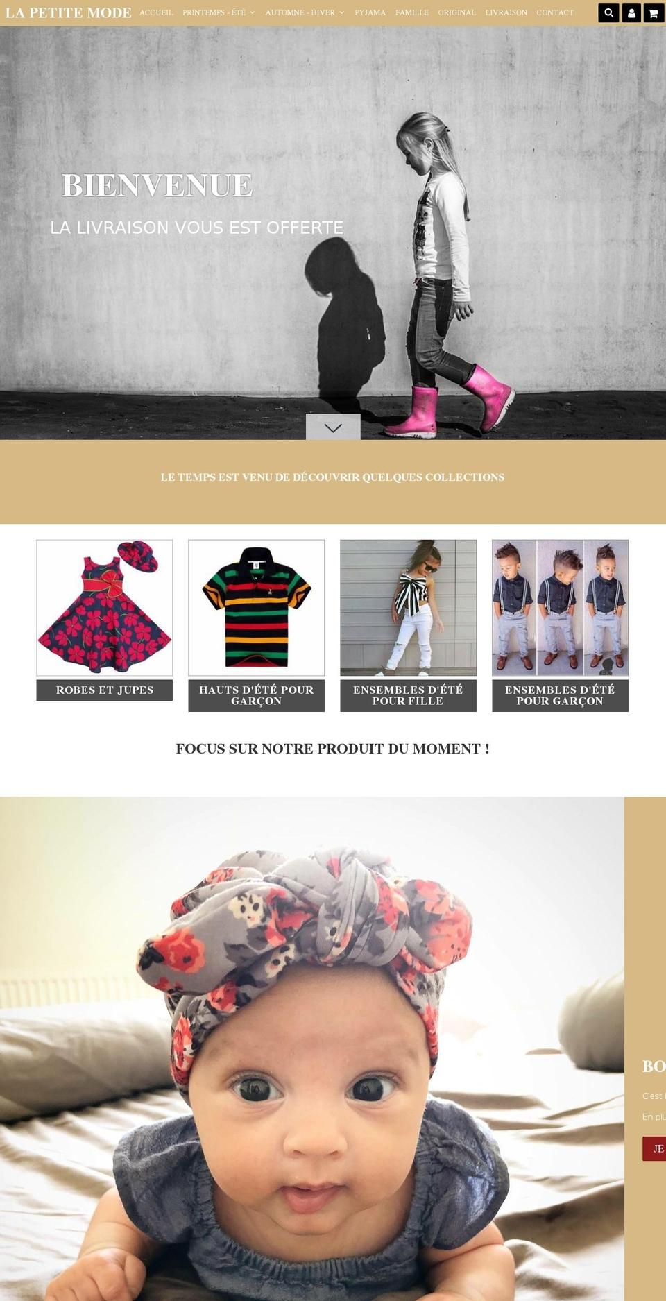 lapetitemode.com shopify website screenshot