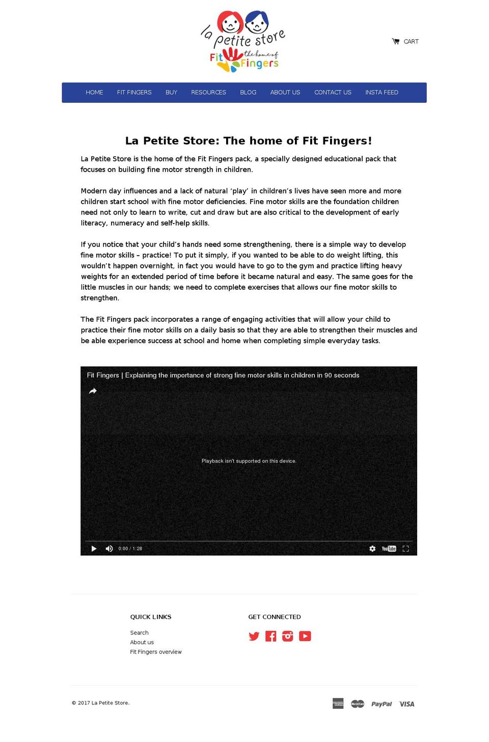 lapetitestore.com shopify website screenshot