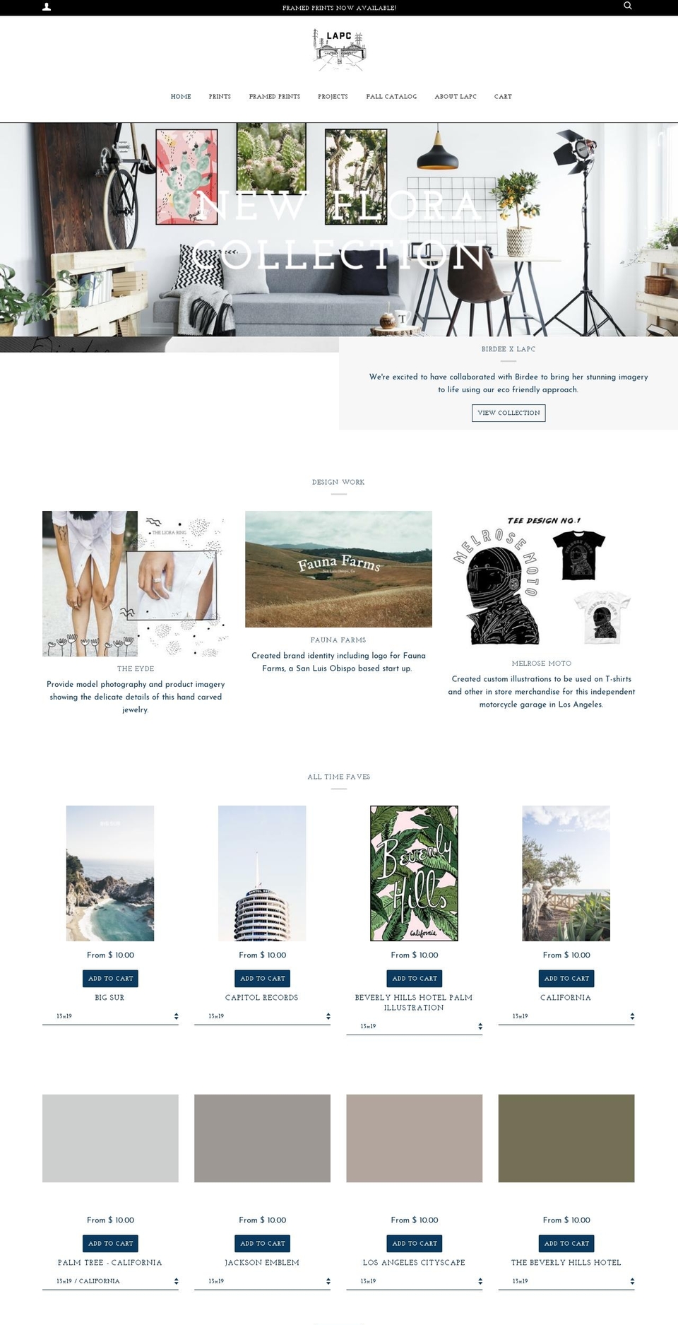 laphotoco.com — Shopify storefront screenshot