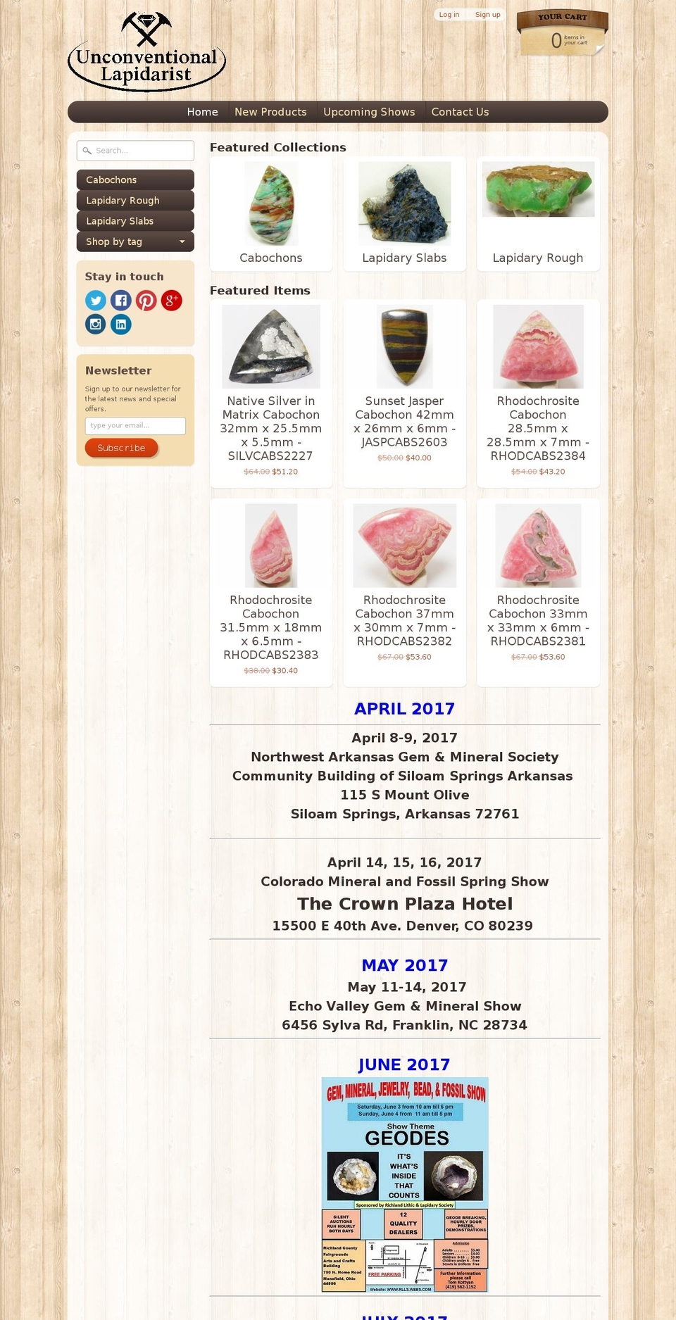 lapidarist.net shopify website screenshot