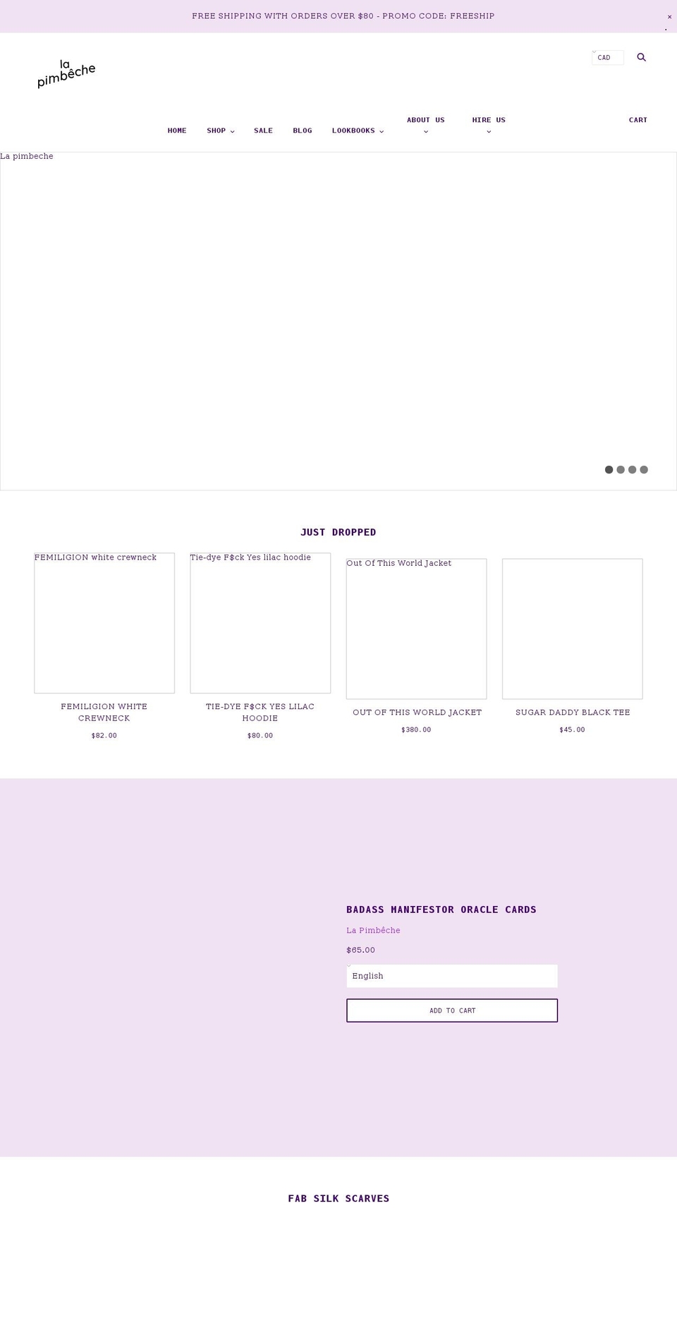 lapimbeche.com shopify website screenshot