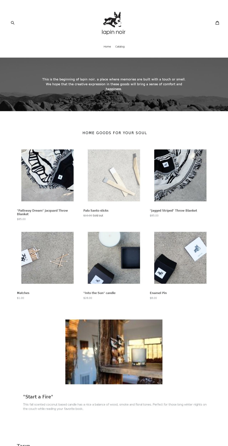 lapin-noir.com — Shopify storefront screenshot