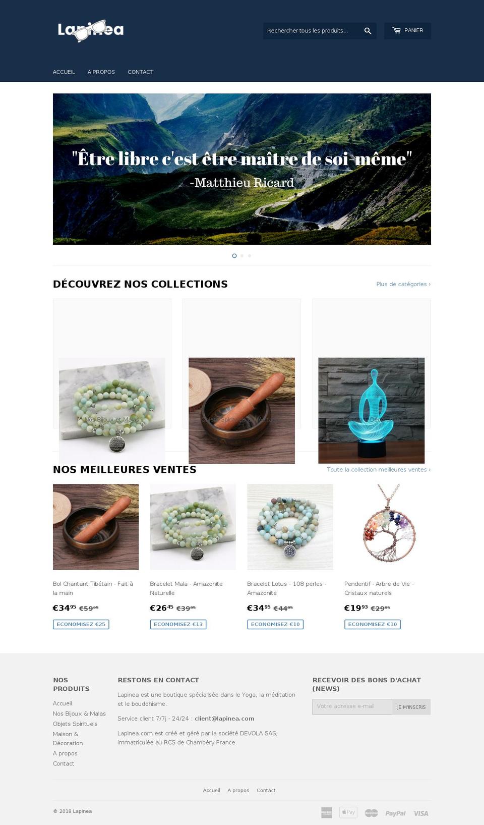 lapinea.com — Shopify storefront screenshot