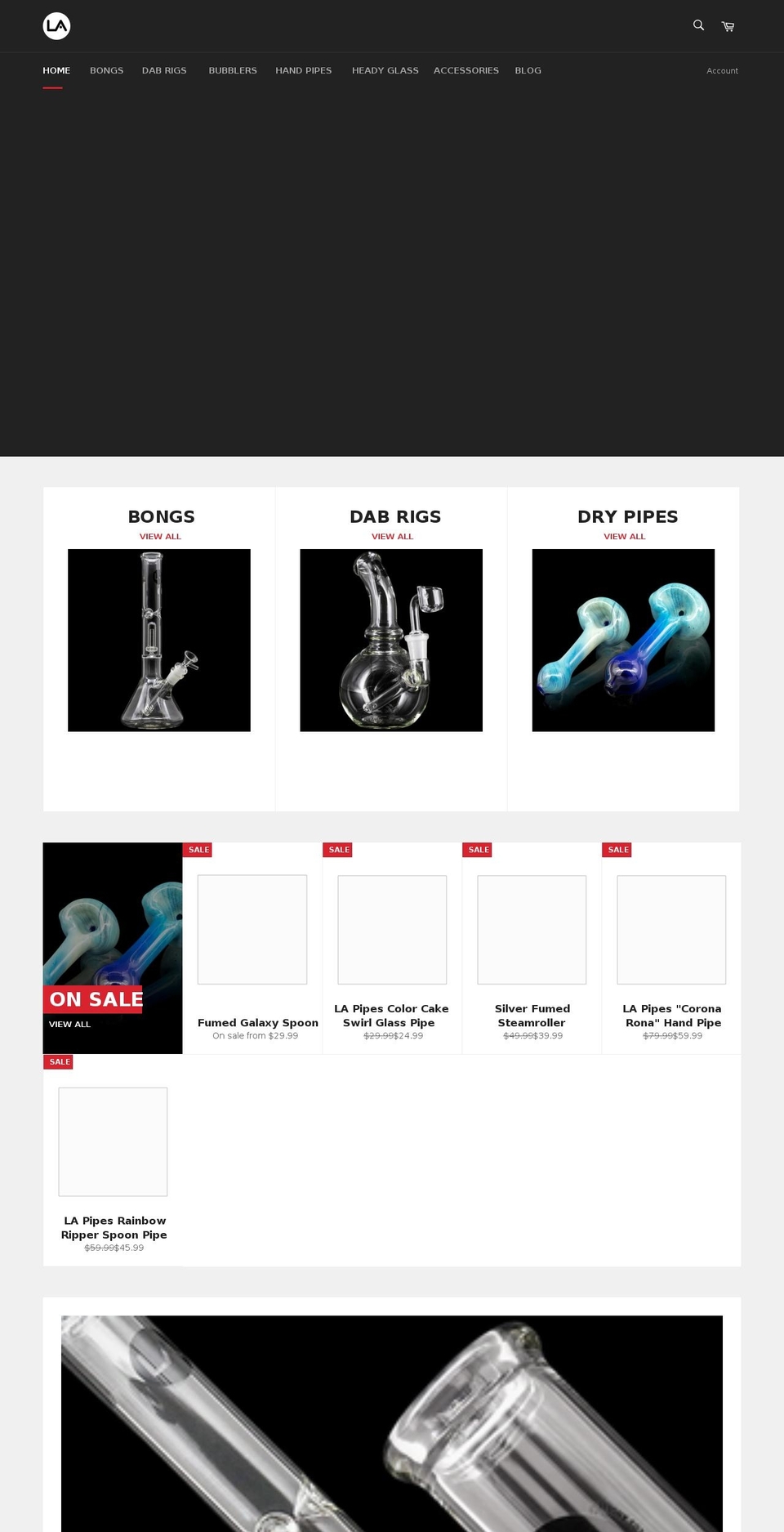 lapipes.com shopify website screenshot
