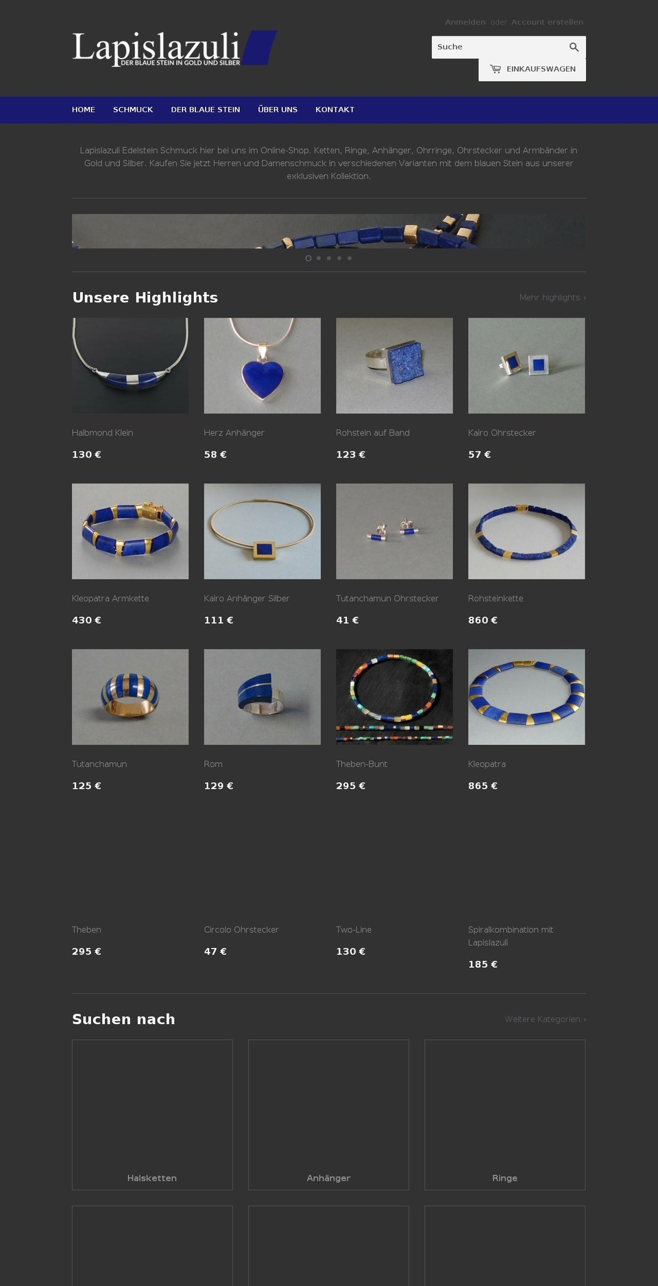 lapislazuli-nuernberg.de shopify website screenshot