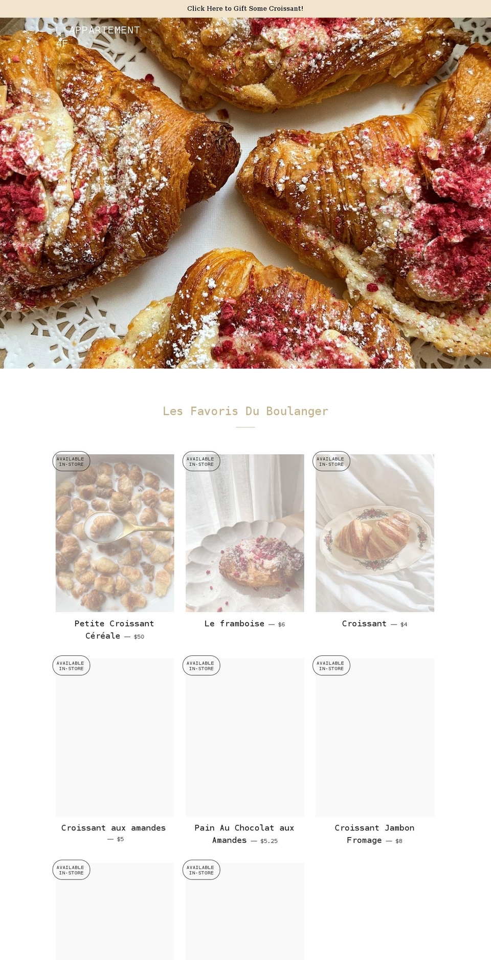 lappartement4f.com shopify website screenshot