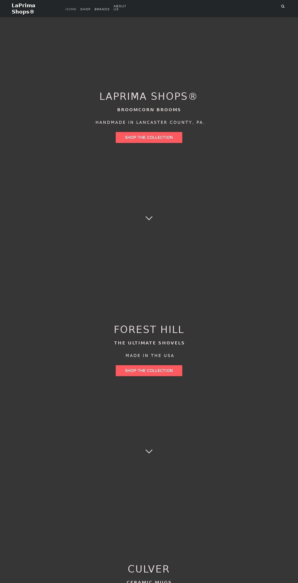 laprimaespresso.com — Shopify storefront screenshot