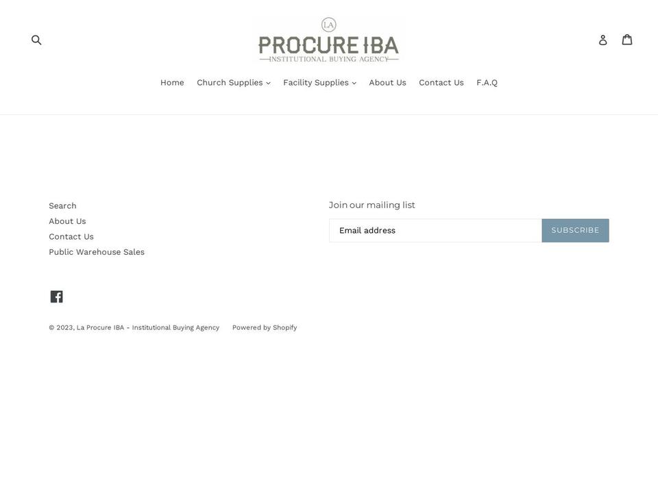 laprocureiba.com — Shopify storefront screenshot