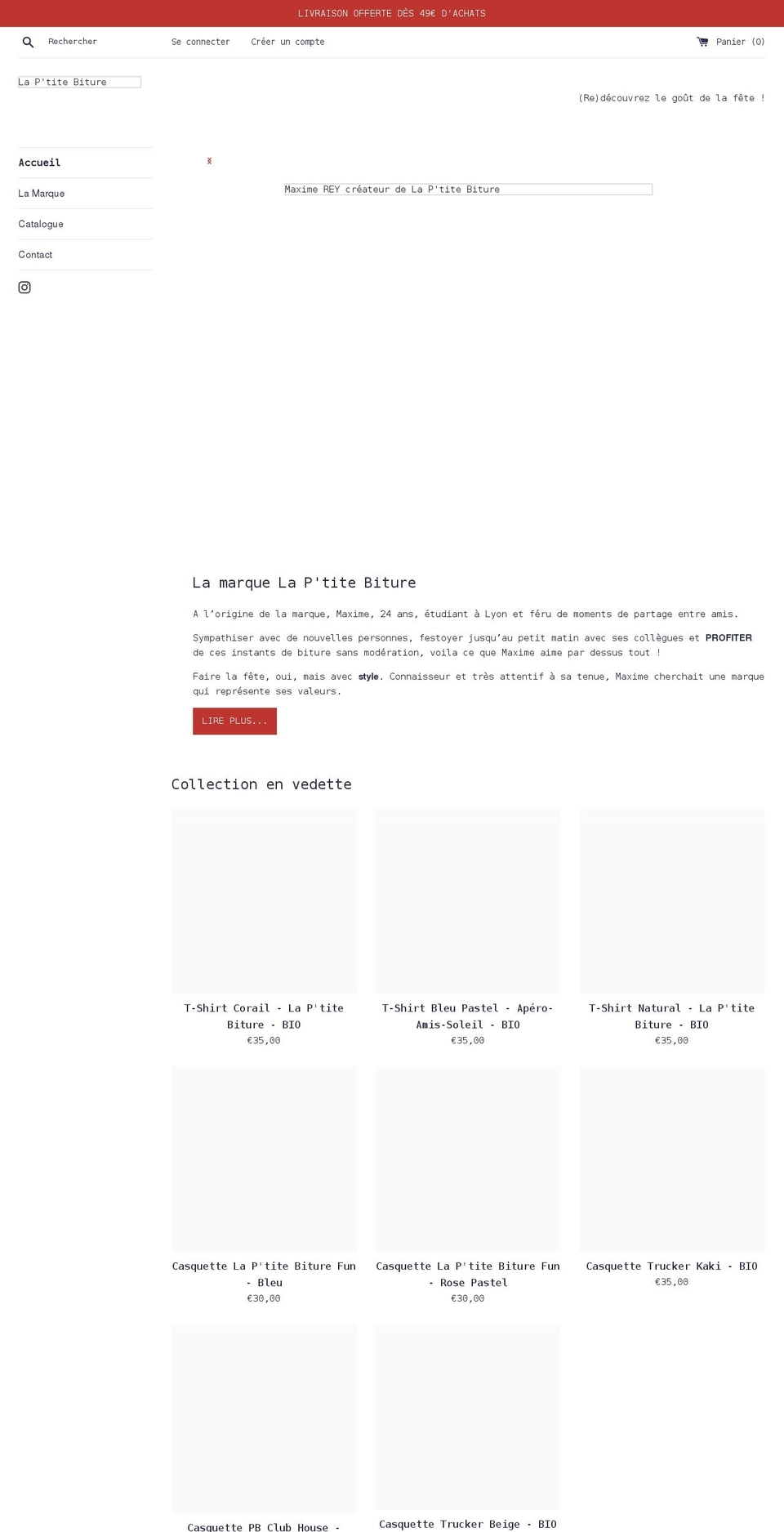 laptitebiture.com shopify website screenshot