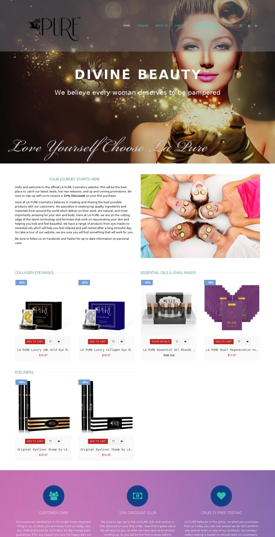 queen-v1-2 Shopify theme site example lapurecosmetics.com