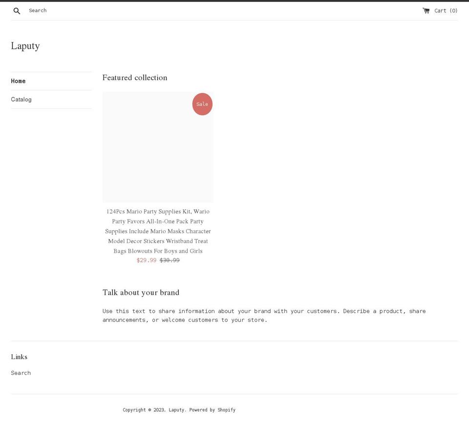 laputy.com shopify website screenshot