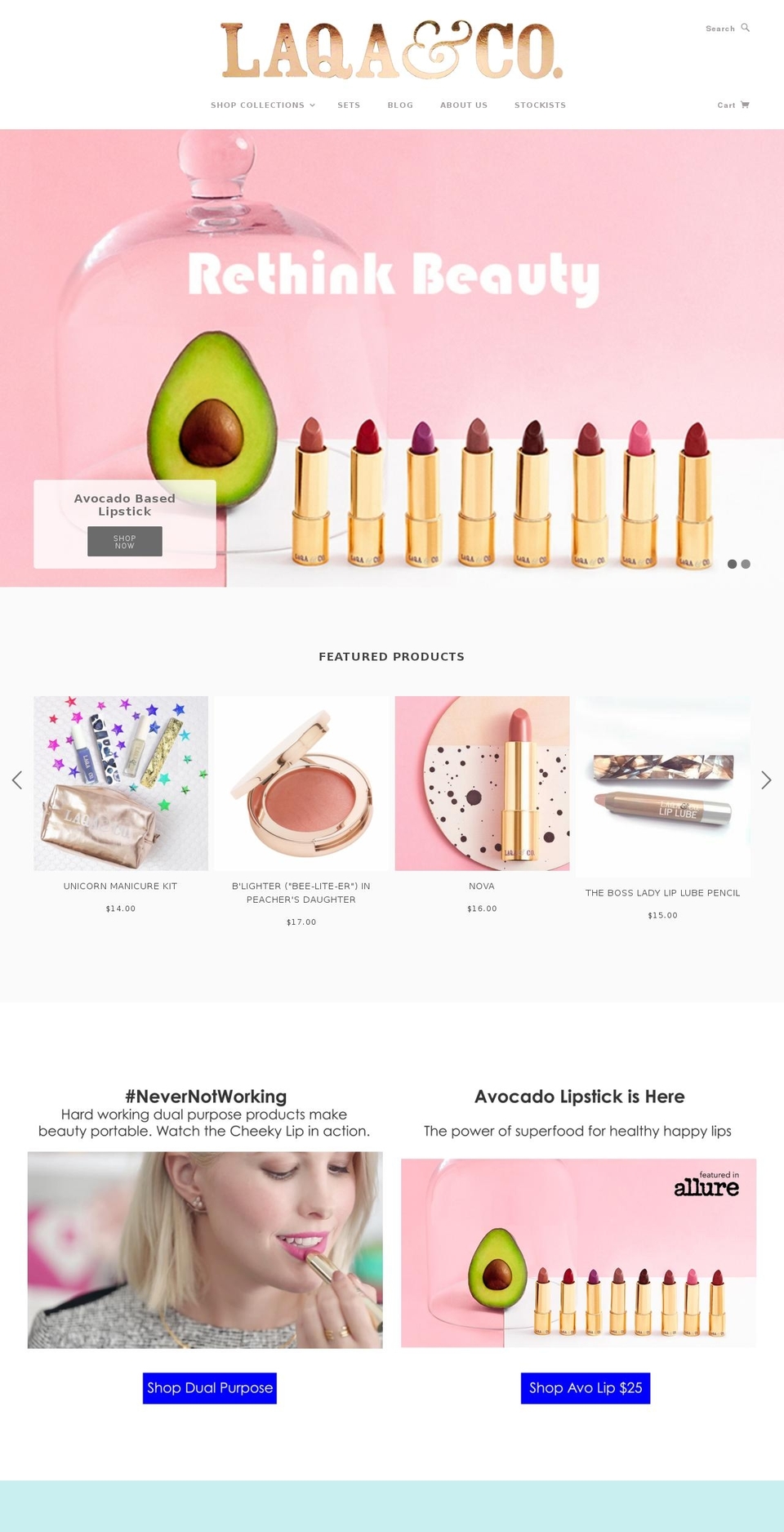 laqaandco.com shopify website screenshot