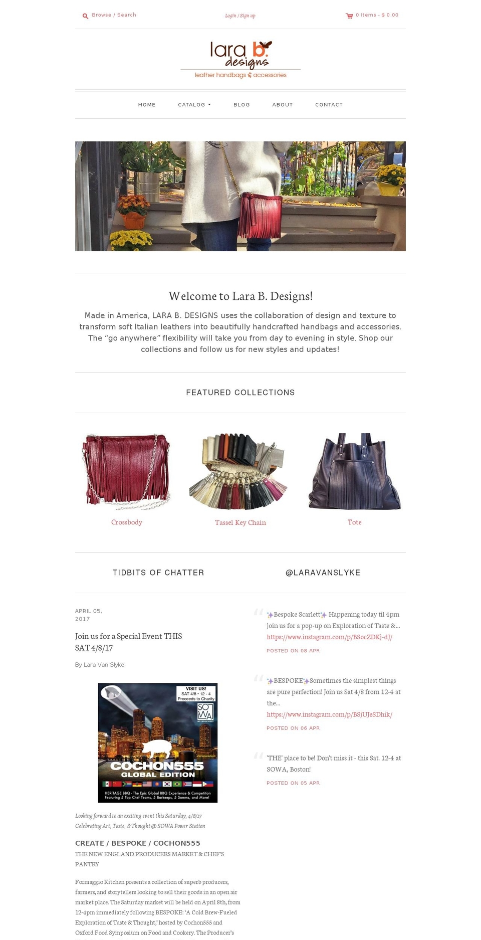 larabdesigns.com shopify website screenshot