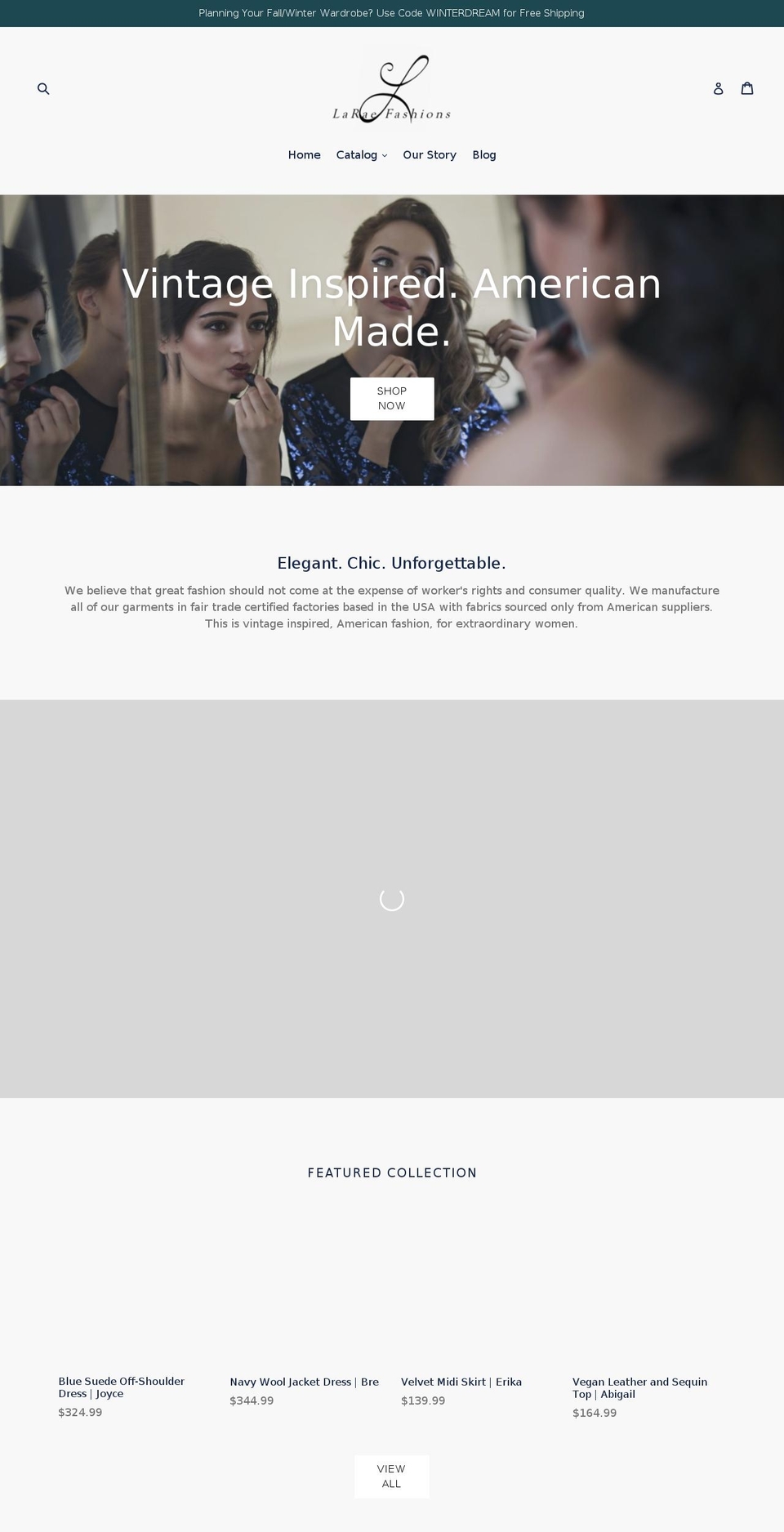 laraefashions.com shopify website screenshot