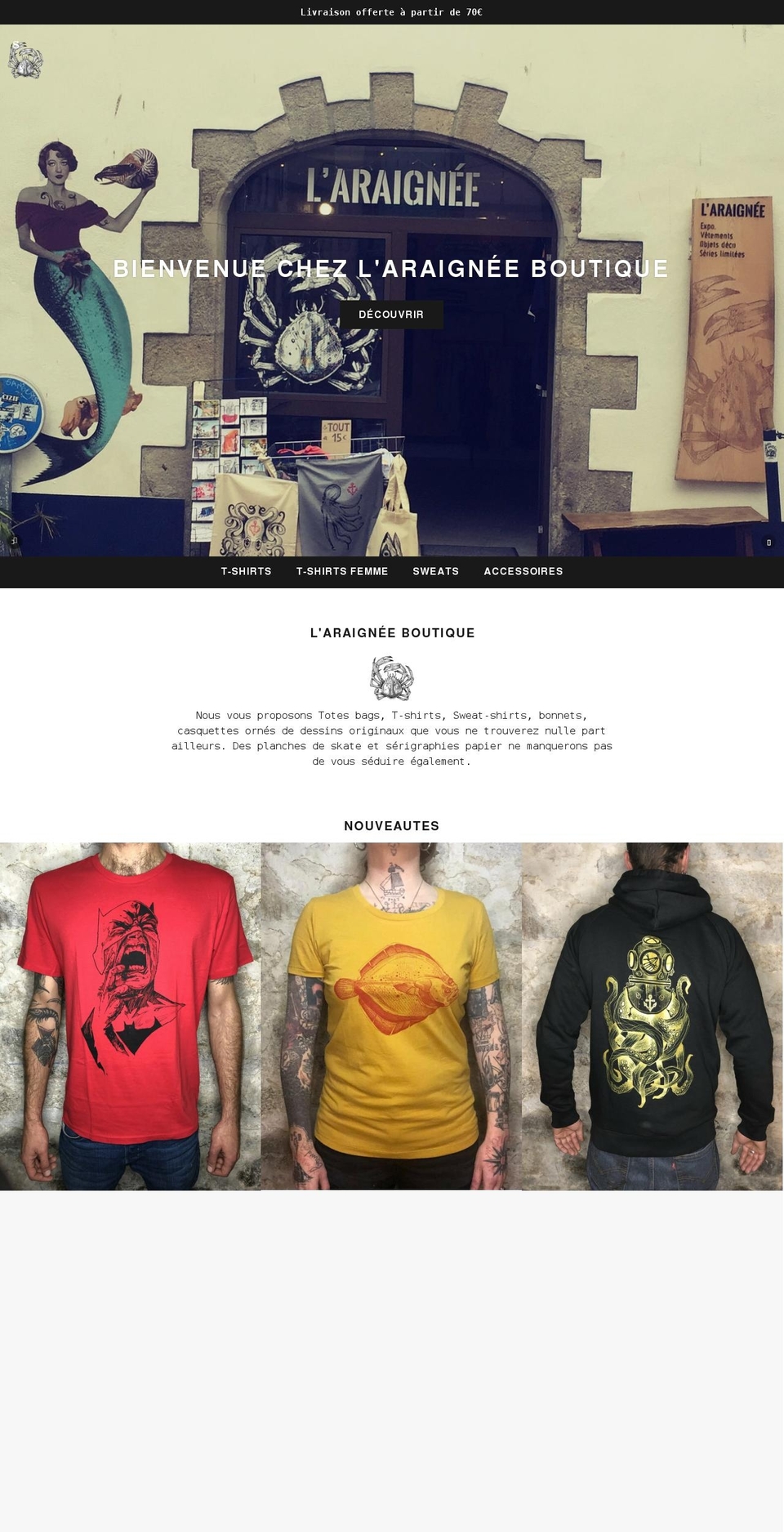 laraignee-boutique.com shopify website screenshot