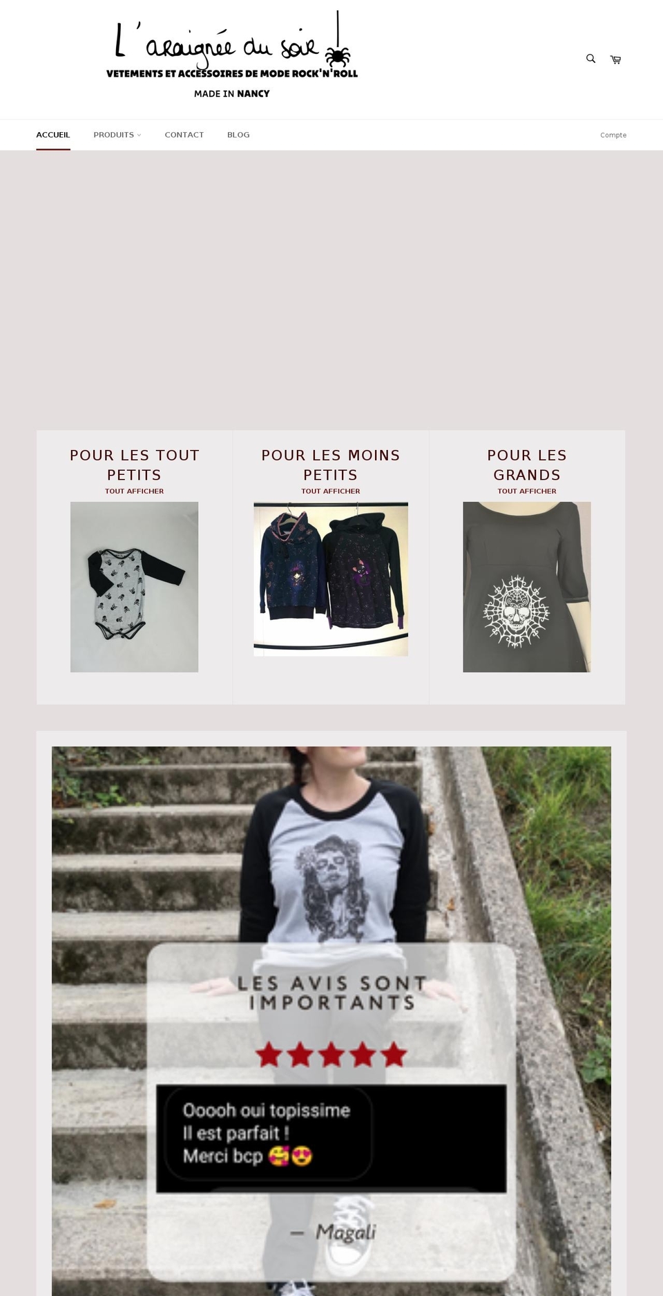 laraigneedusoir.com shopify website screenshot