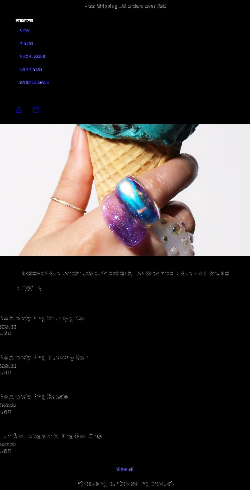 laraisonusa.com shopify website screenshot