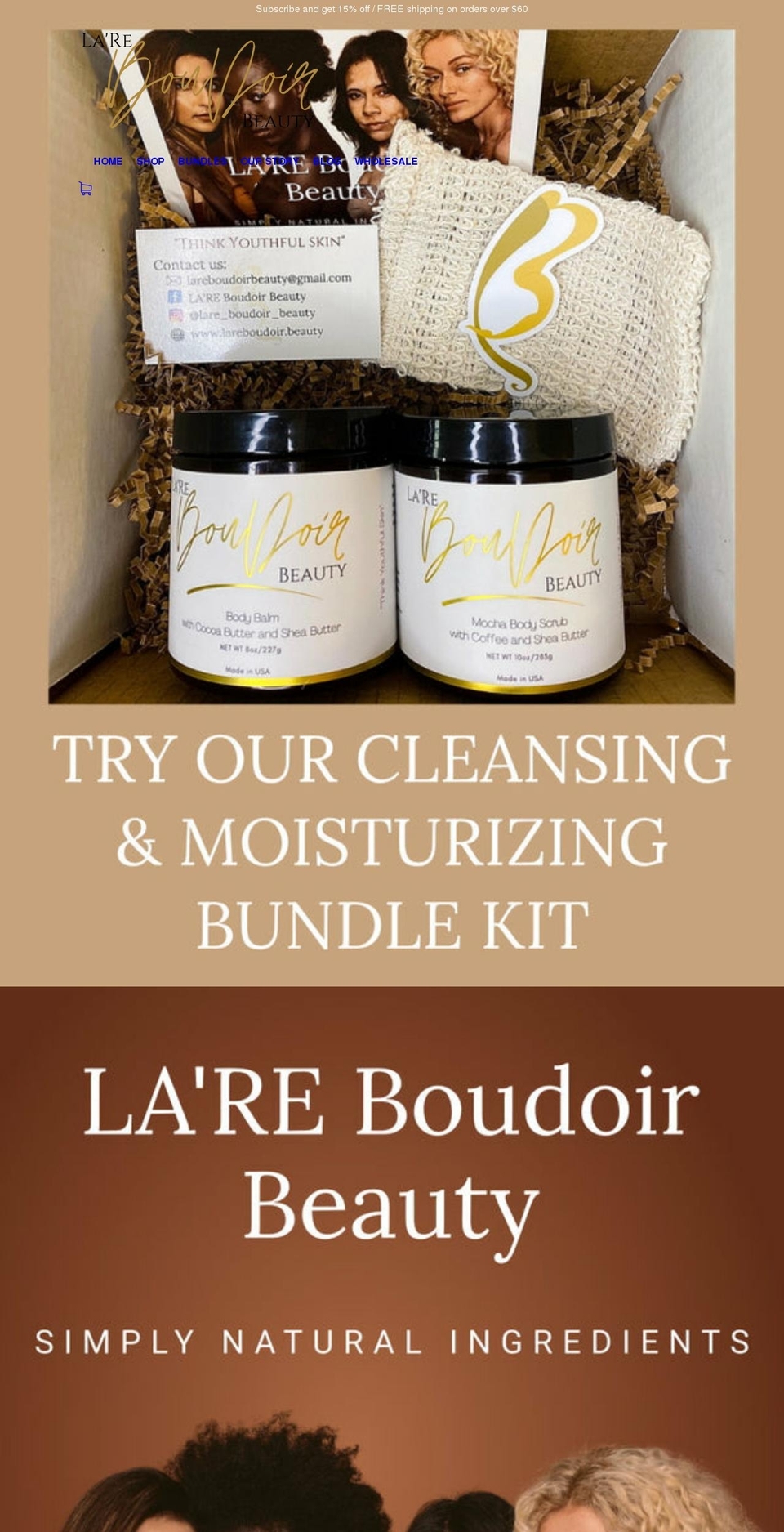 lareboudoir.beauty shopify website screenshot