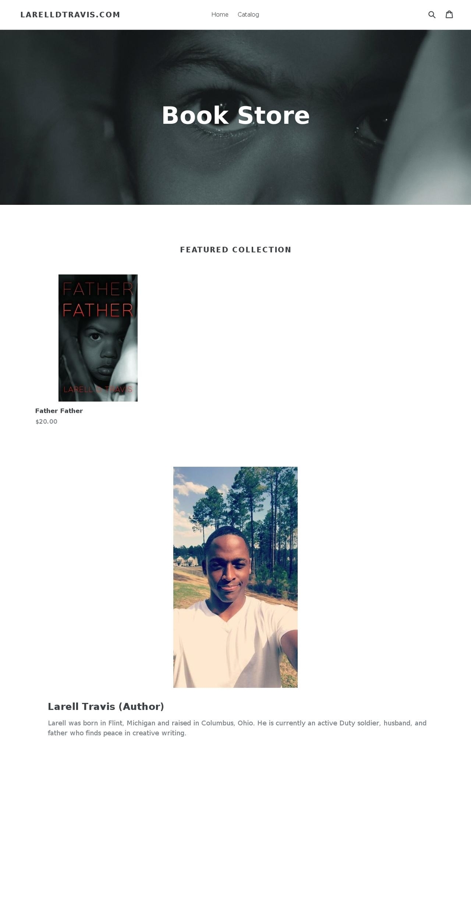 larelltravis.com — Shopify storefront screenshot