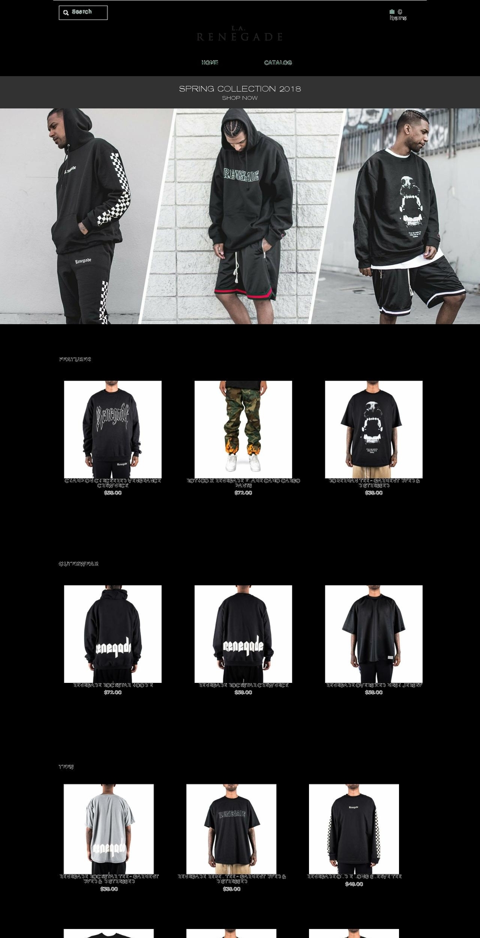 larenegade.com — Shopify storefront screenshot