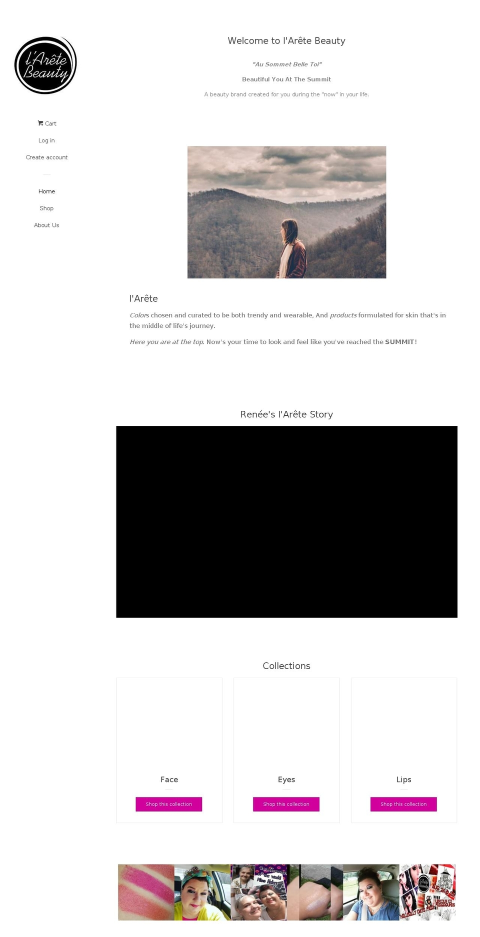 laretebeauty.com — Shopify storefront screenshot
