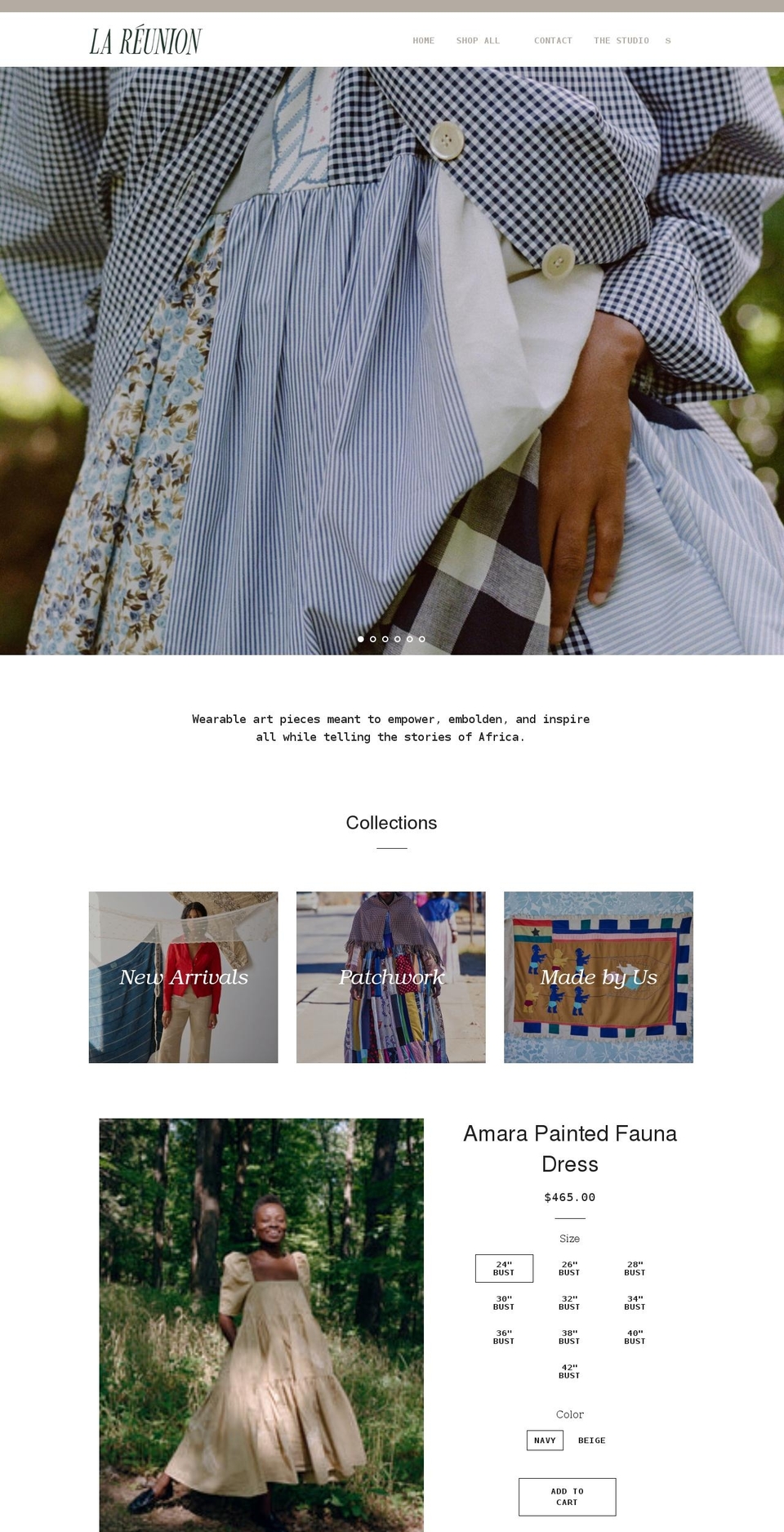 lareunionstudio.com shopify website screenshot