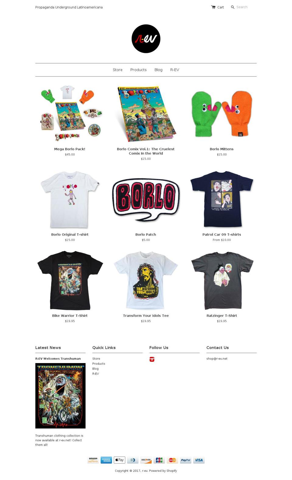larev.net shopify website screenshot