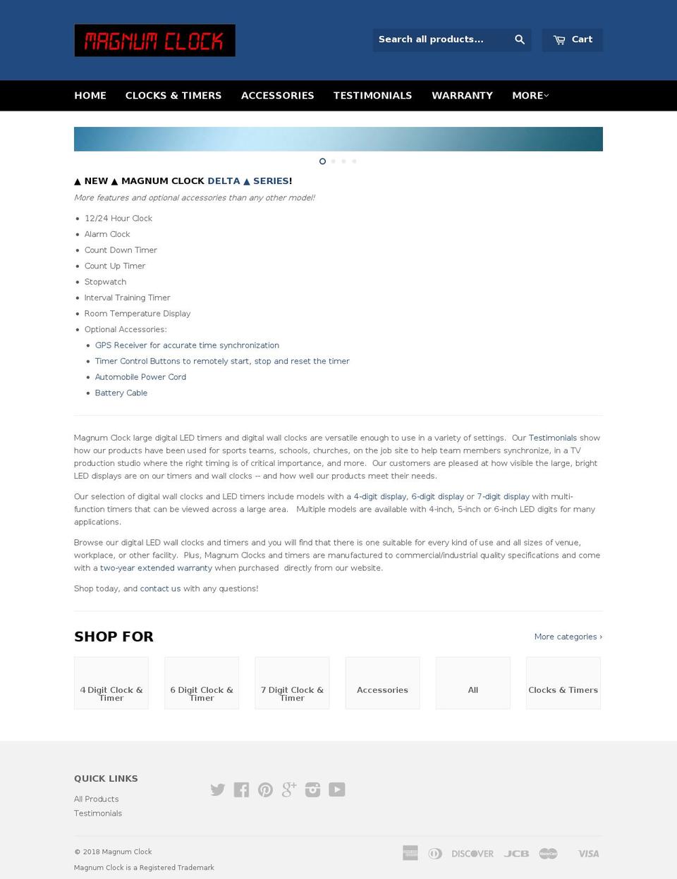 largedigitalclocks.com — Shopify storefront screenshot