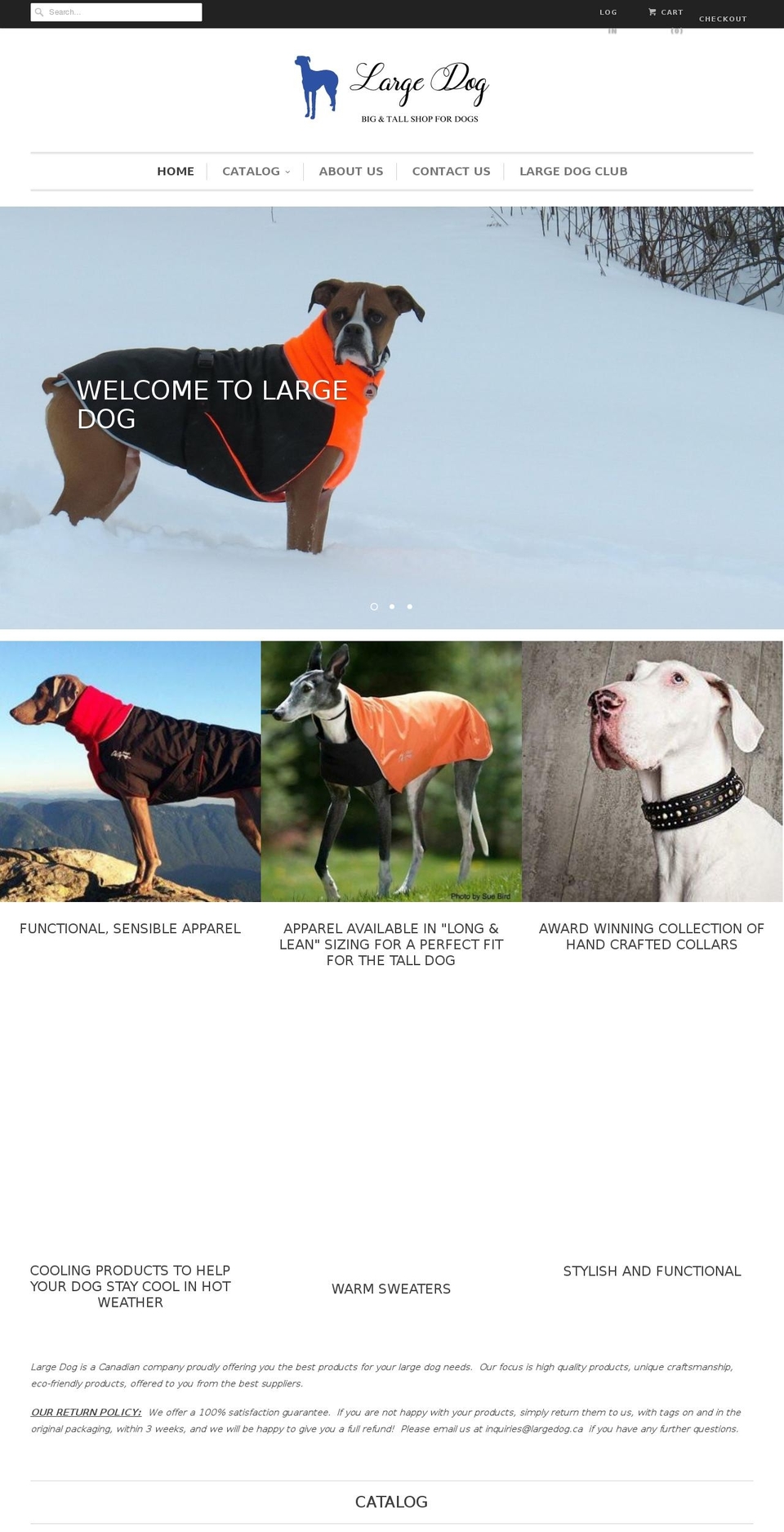 largedog.com shopify website screenshot