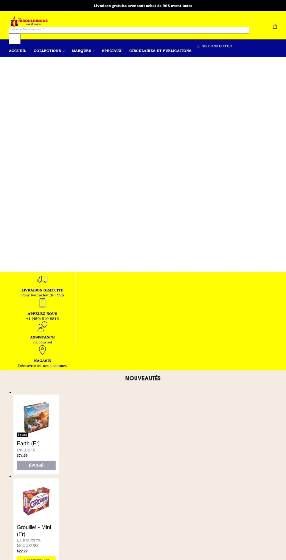 laribouldingue.ca shopify website screenshot