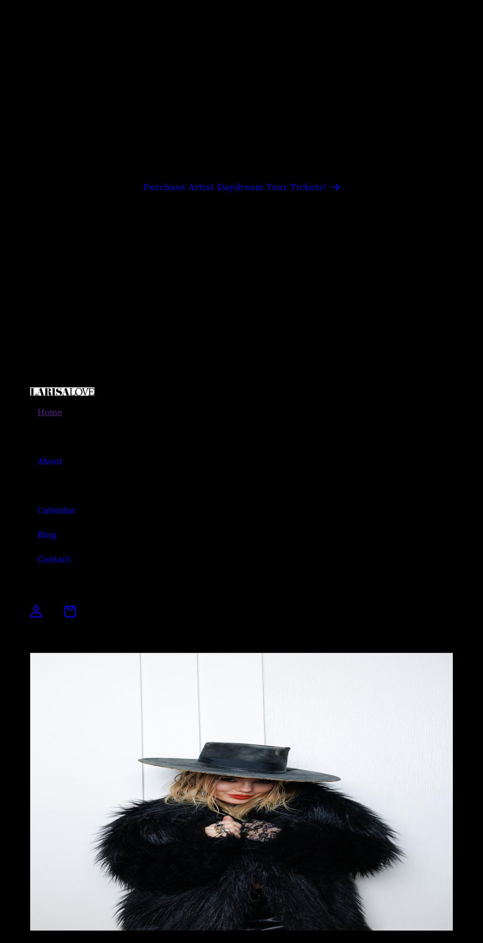 larisalove.com shopify website screenshot