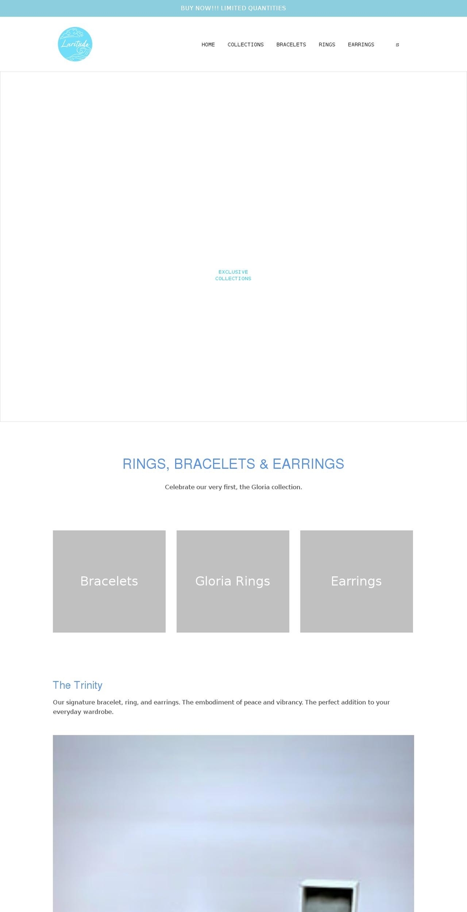 laritude.com shopify website screenshot