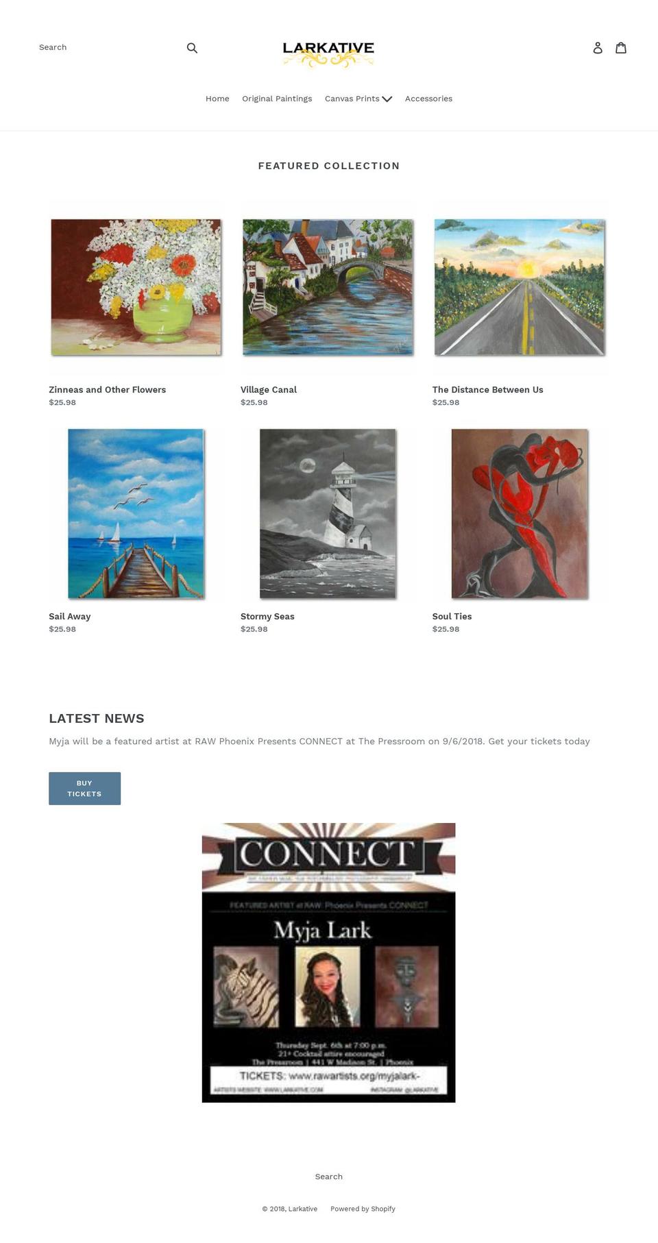 larkative.com — Shopify storefront screenshot
