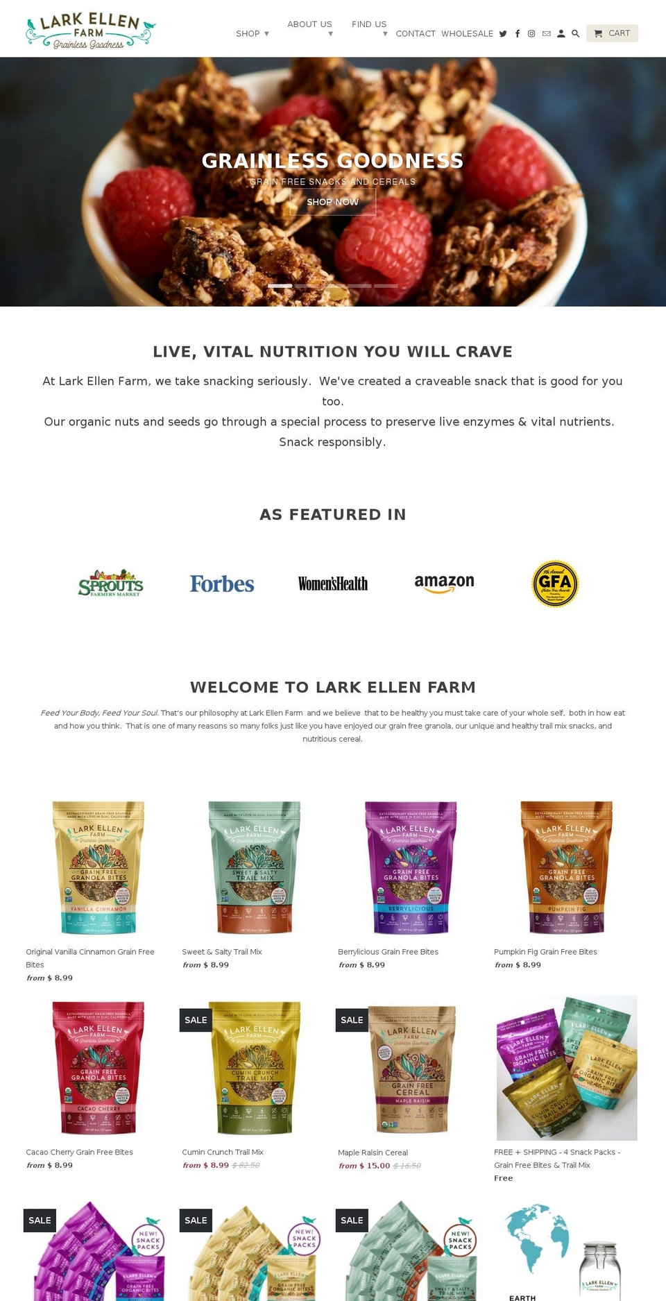larkellen.com — Shopify storefront screenshot