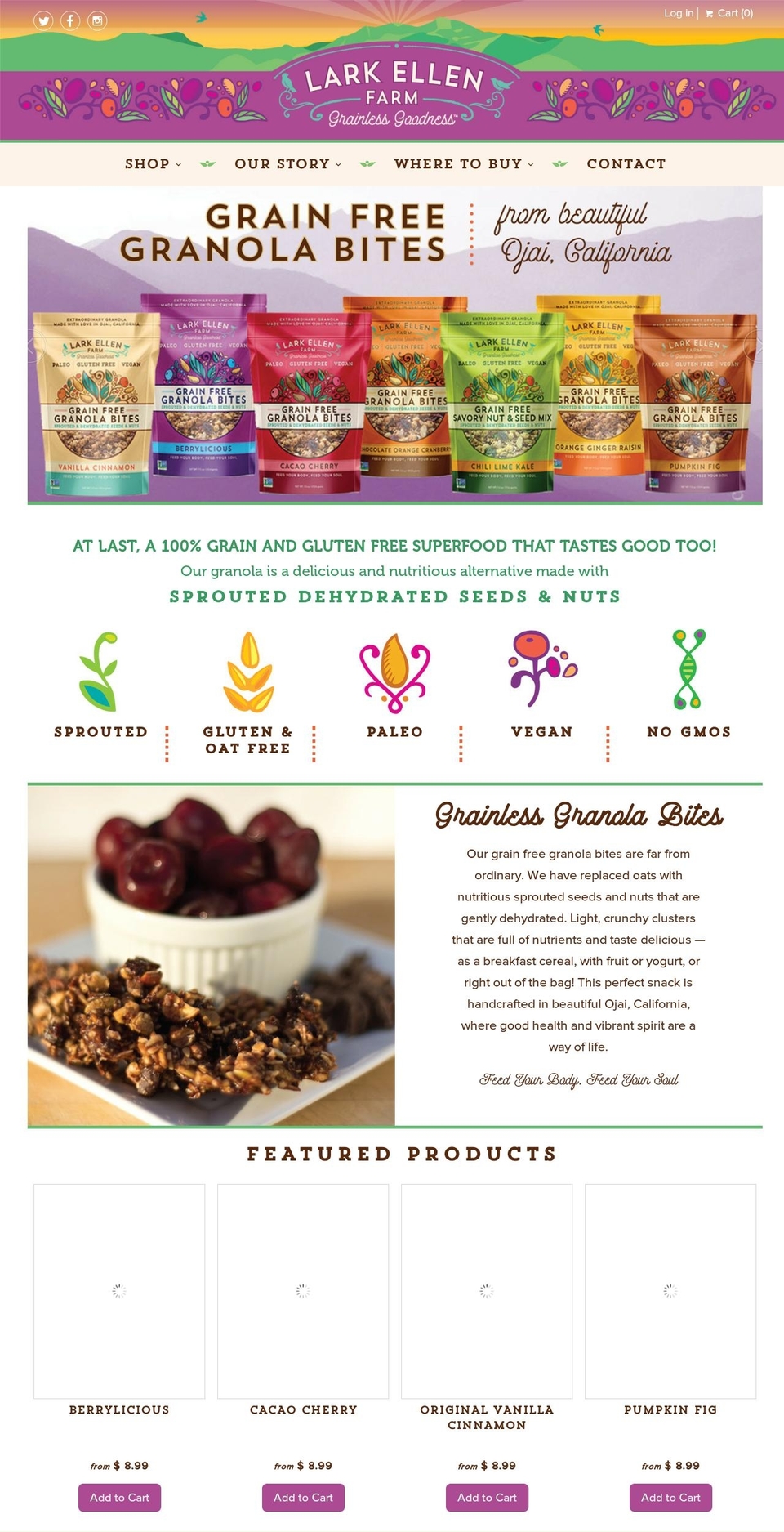 larkellenfarm.com shopify website screenshot