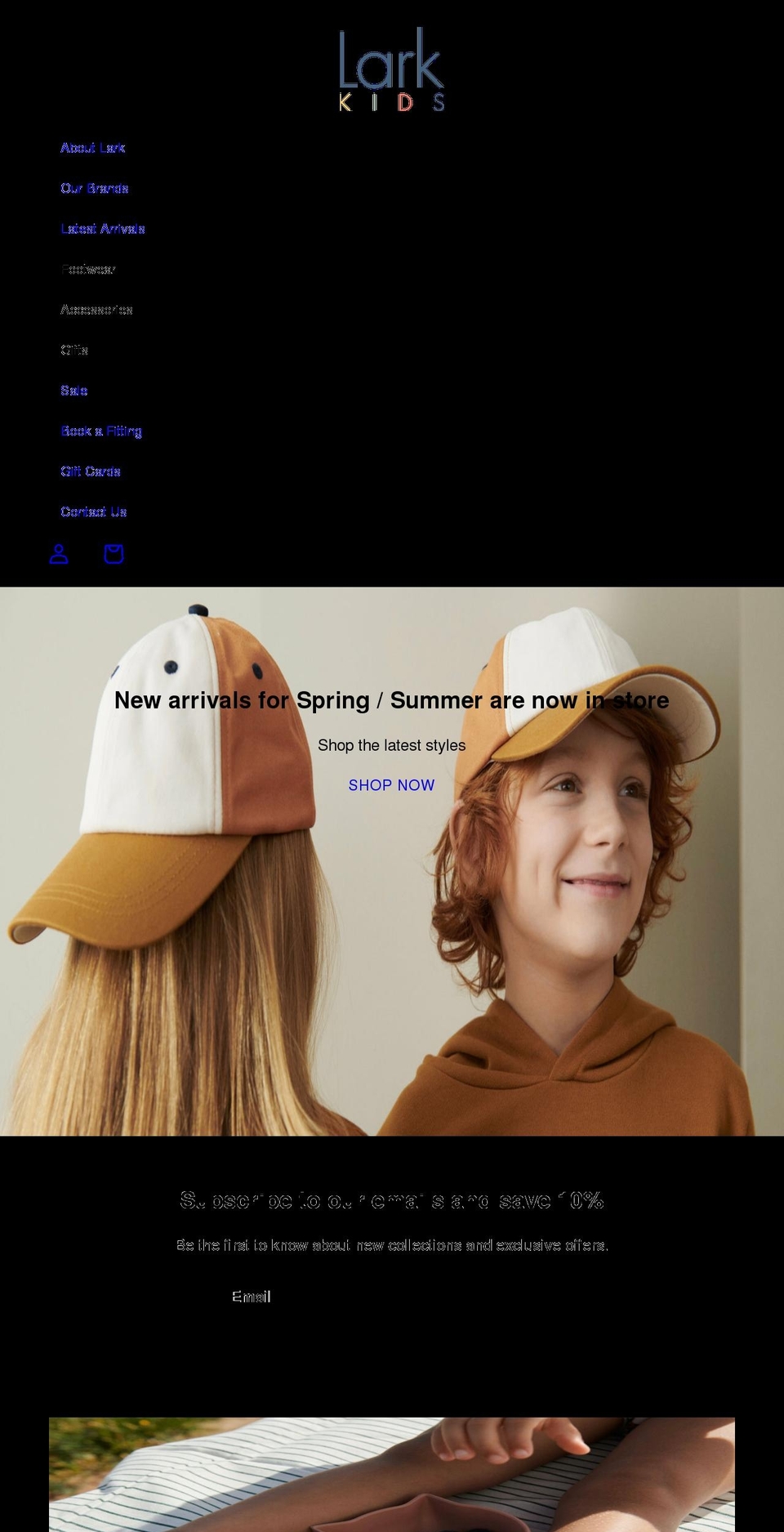larkkids.co.uk shopify website screenshot