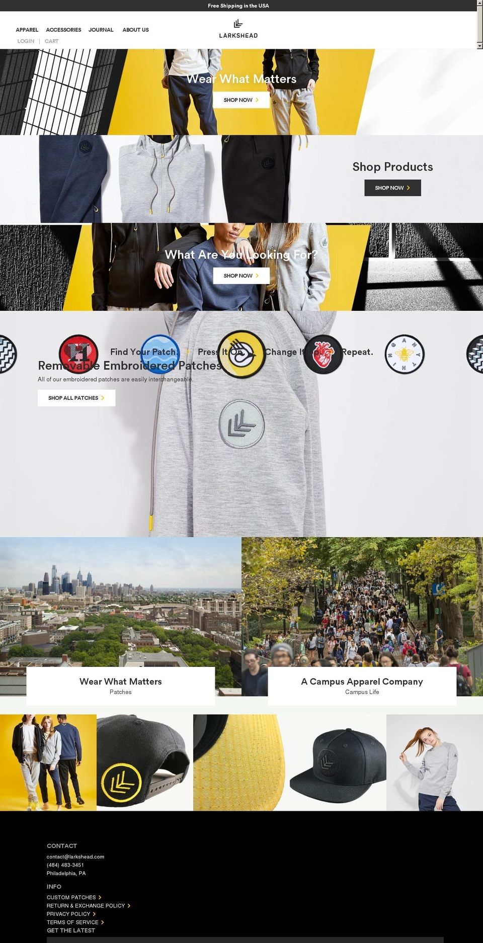 larkshead.com shopify website screenshot