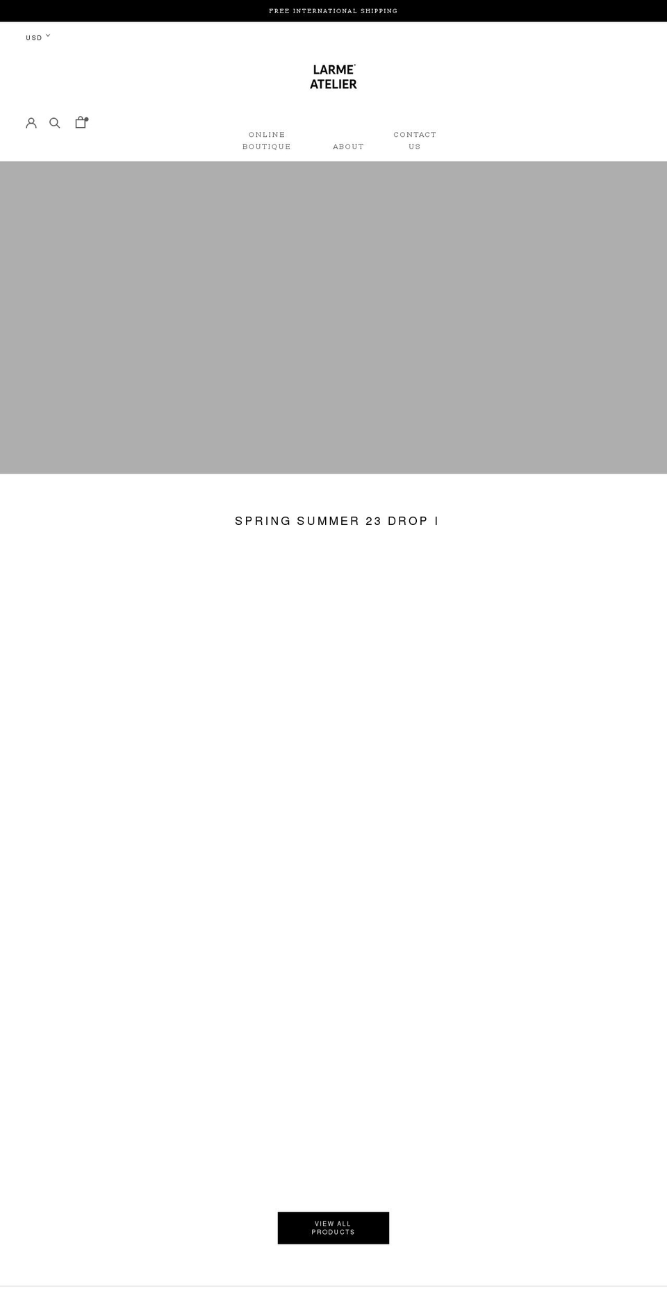 larmeatelier.com shopify website screenshot