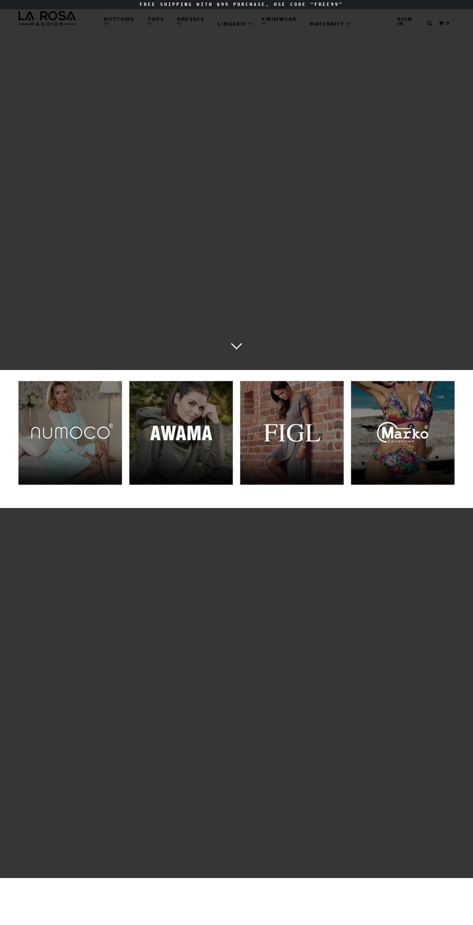 larosafashion.com — Shopify storefront screenshot