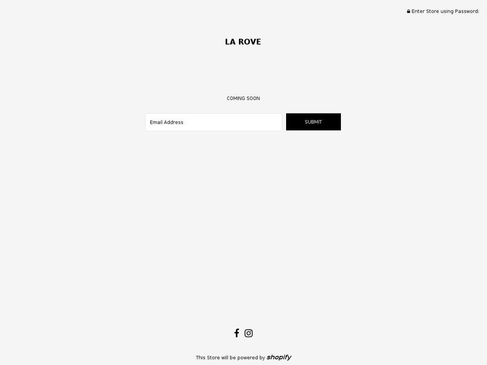 larove.com — Shopify storefront screenshot
