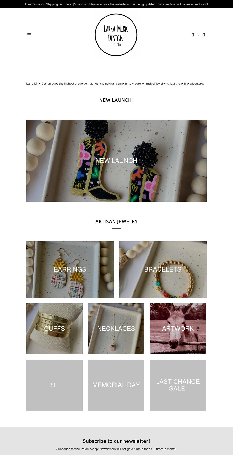 larramirkdesign.com shopify website screenshot